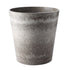 SOGA 32cm Rock Grey Round Resin Plant Flower Pot in Cement Pattern Planter Cachepot for Indoor Home Office Office