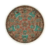 SOGA 90cm Mandala Round Area Thick Anti-slip Doormat, Home Decor