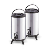 SOGA 2X 10L Portable Insulated Cold/Heat Coffee Tea Beer Barrel Brew Pot With Dispenser