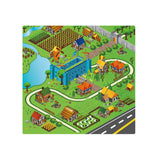 SOGA 120cm Kids Rug Street Map Play Mat, Educational Baby Theme Park Area Rugs Rugs