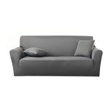 SOGA 3-Seater Grey Sofa Cover Couch Protector High Stretch Lounge Slipcover Home Decor