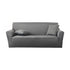 SOGA 3-Seater Grey Sofa Cover Couch Protector High Stretch Lounge Slipcover Home Decor