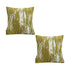SOGA 2X 50cm Throw Pillow White and Olive Green Plush Polyester Fiber and Cotton for Home Decor