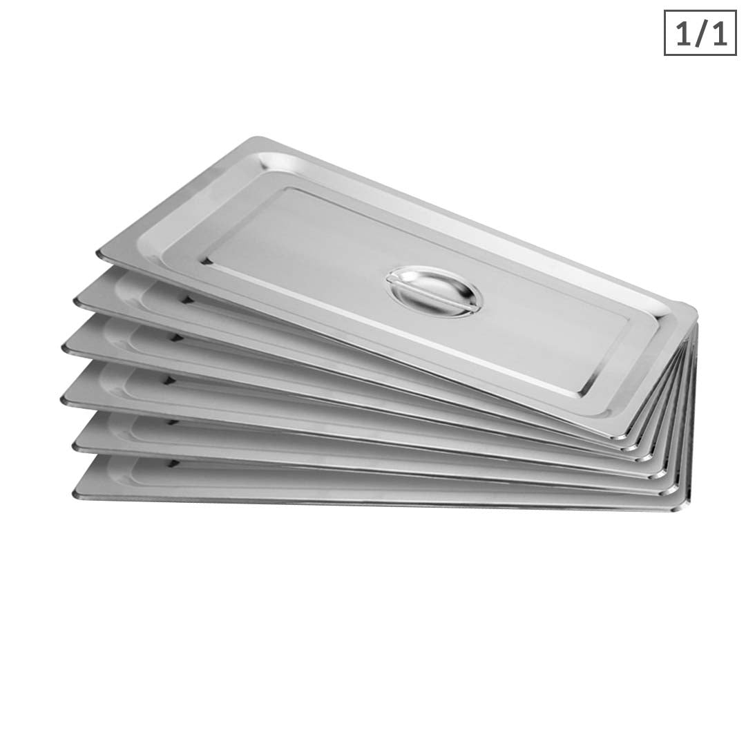 SOGA 6X Gastronorm GN Pan Lid Full Size 1/1 Stainless Steel Tray Top Cover