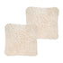 SOGA 2X 50CM Beige Pillow Plush Sofa Cushion, Soft Fabric, Modern Couch Velvet, Decorative Throw Pillow