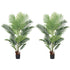 SOGA 2X 165cm Artificial Swallowtail Sunflower Fake Decoration Tree Flower Pot Plant