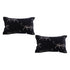 SOGA 2X 35cm Black Throw Pillow Elegant Decorative Cushion Living Room Modern Home Decor