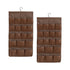 SOGA 2X Coffee Double Sided Hanging Storage Bag Underwear Bra Socks Mesh Pocket Hanger Home Organiser