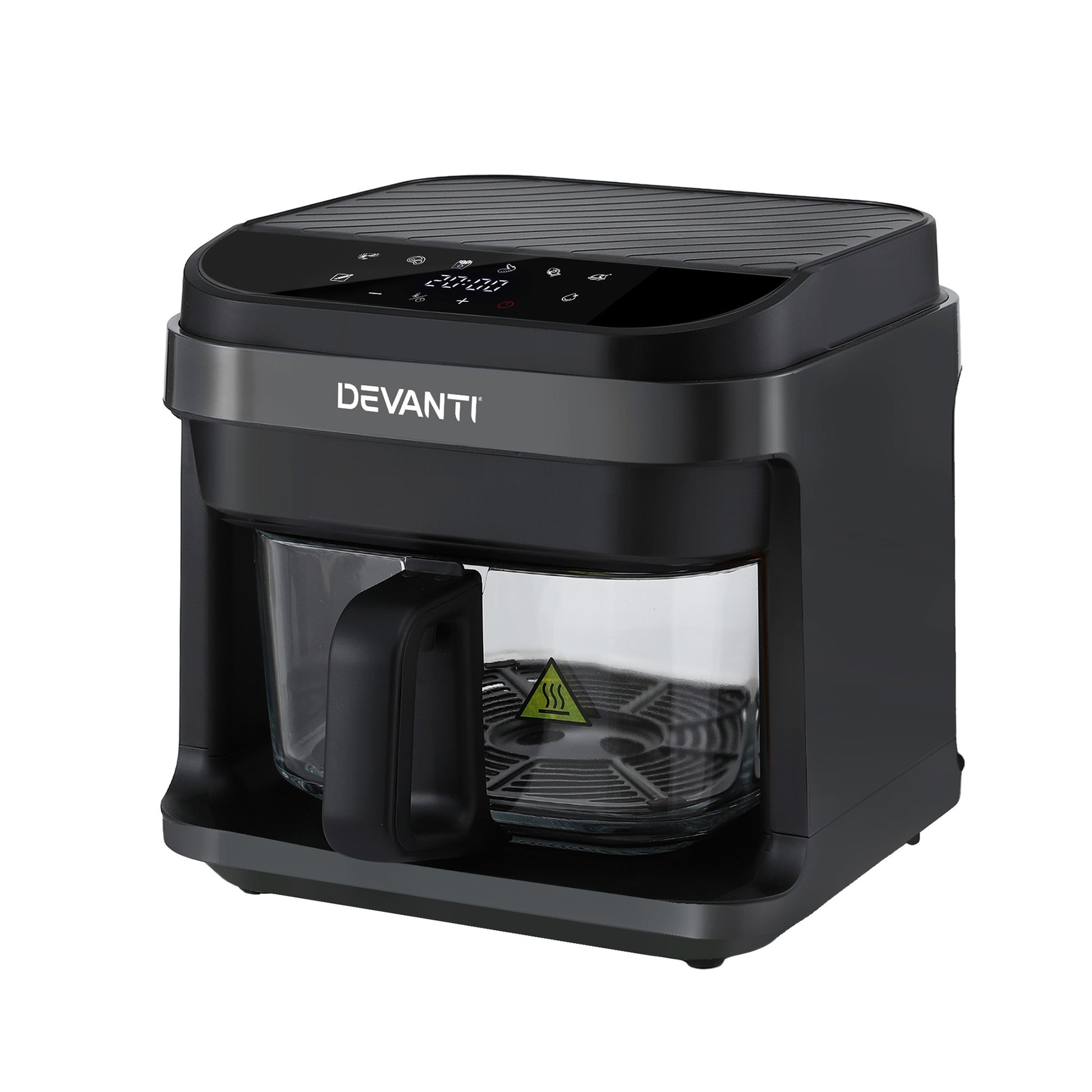 Devanti Air Fryer 5.5L Touch Control Electric Cooker 1200W Black