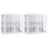 Artiss Buffet Cabinet Sideboard X2 Wall Mounted Clear Display Storage 60cm White