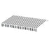 Instahut Retractable Folding Arm Awning Manual Sunshade 4.5Mx3M Grey White