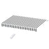 Instahut Retractable Folding Arm Awning Motorised Sunshade 4.5Mx3M Grey White