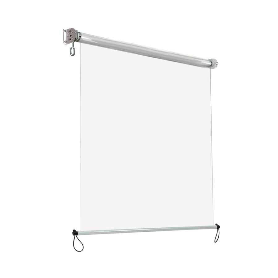Instahut 1.2X2.4M Outdoor Blinds Clear Roll Down Awning Retractable Outdoor Blinds Water Wind Proof Transparent