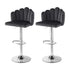 Artiss Bar Stool X2 Kitchen Dining Counter Gaslift Chair Adjustable Velvet Grey