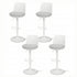 Artiss 4x Bar Stools Kitchen Swivel Gas Lift Counter Dining Chair Curved White