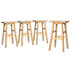 Artiss 4x Bar Stools Kitchen Chairs Wooden Nature