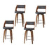 Artiss 4x Bar Stools Swivel Leather Chair 65cm