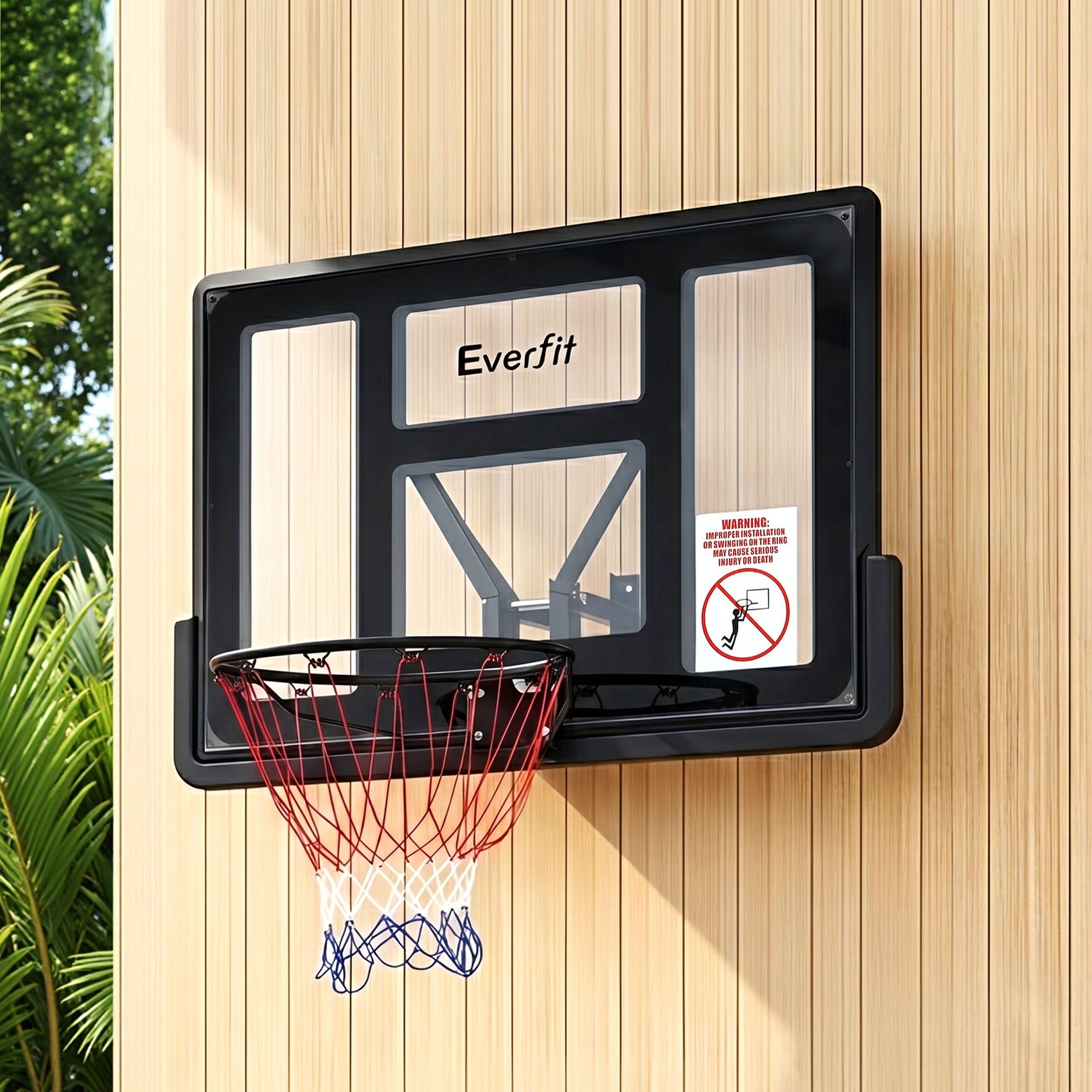 Everfit 43-Inch Wall Mount Kids Basketball Hoop Backboard Indoor Outdoor Sports