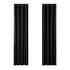 Artiss 2X Blockout Curtains Eyelet 140x230cm Black Shine