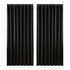 Artiss 2X Blockout Curtains Eyelet 300x230cm Black Shine