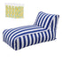 Artiss Outdoor Bean Bag Chair with Filler Splash-Proof Beanbag Lounge DIY Stuffed Animal Storage Bean Bag Washable for Patio Poolside Relaxing, Blue