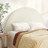 Artiss Bed Head Headboard Bed Frame Double Boucle - GREI White