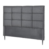 Artiss Bed Headboard Double Bedhead Linen Fabric Charcoal