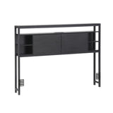 Artiss Bed Headboard Queen Storage Bedhead Charging Station Black