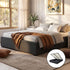 Artiss Bed Frame Double Size Gas Lift Base Charcoal TOKI