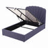 Artiss Double Bed Frame with Lift Up Storage and USB Ports Grey