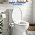 Cefito Non-Electric Ultra-Slim Bidet Attachment Detachable Bidet with Dual Nozzle Frontal & Rear Wash Adjustable Water Pressure Cold Water Toilet Bide