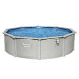 Bestway Swimming Pool Steel Frame Round Pool Set 457cm w/ Filter Ladder 17430L
