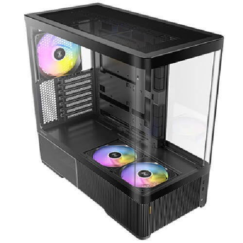 Antec C6 Curve ARGB, Mid Tower ATX case, tempered glass, 3 ARGB PWM fans, USB-C 10Gbps, GPU â‰¤450mm, CPU â‰¤180mm, 360mm radiator support