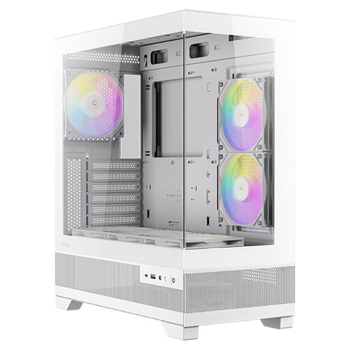 Antec CX700 ARGB - White, Mid Tower, ATX/Micro-ATX/ITX, 270Â° Tempered Glass, USB-C, 3Ã— ARGB PWM Fans, 360mm Radiator, 1Yr Wty