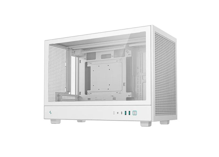 DeepCool CH260 WH M-ATX Case, Extremely Portable Sizeï¼ŒAbundant Airflow Ventilationï¼ŒMesh and Glass panelsï¼ŒUp to 360mm Liquid Cooling