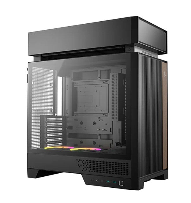 DeepCool CL660 Innovative Compartmentalized Optimized ATX Case. Pre-installed Dual ARGB Fans, Build-in Atmosphere