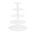 5-Star Chef Cake Stand 5 Tiers Acrylic Holder Display Round Clear Wedding Party