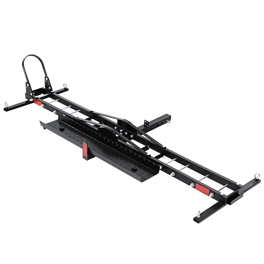 Giantz Motorcycle Motorbike Carrier Rack Arm Dirt Bike Ramp 2"Towbar Steel Black,Giantz Motorcycle Motorbike Carrier Rac