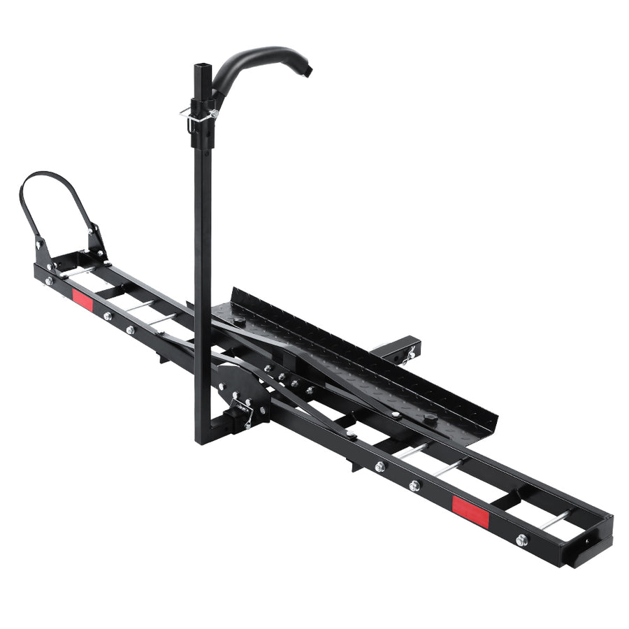 Giantz Motorcycle Motorbike Carrier Rack Ramp 2"Towbar Adjustable Height Black,Giantz Motorcycle Motorbike Carrier Rack 