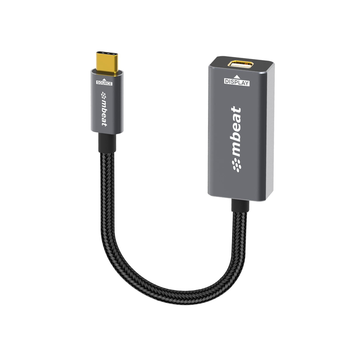 mbeatÂ® Tough Link USB-C to Mini DisplayPort Adapter  Host Interface: USB-C 3.2 Gen 2 Up to 4K@60Hz (3840Ã—2160) Product Weight:Â 19.2g