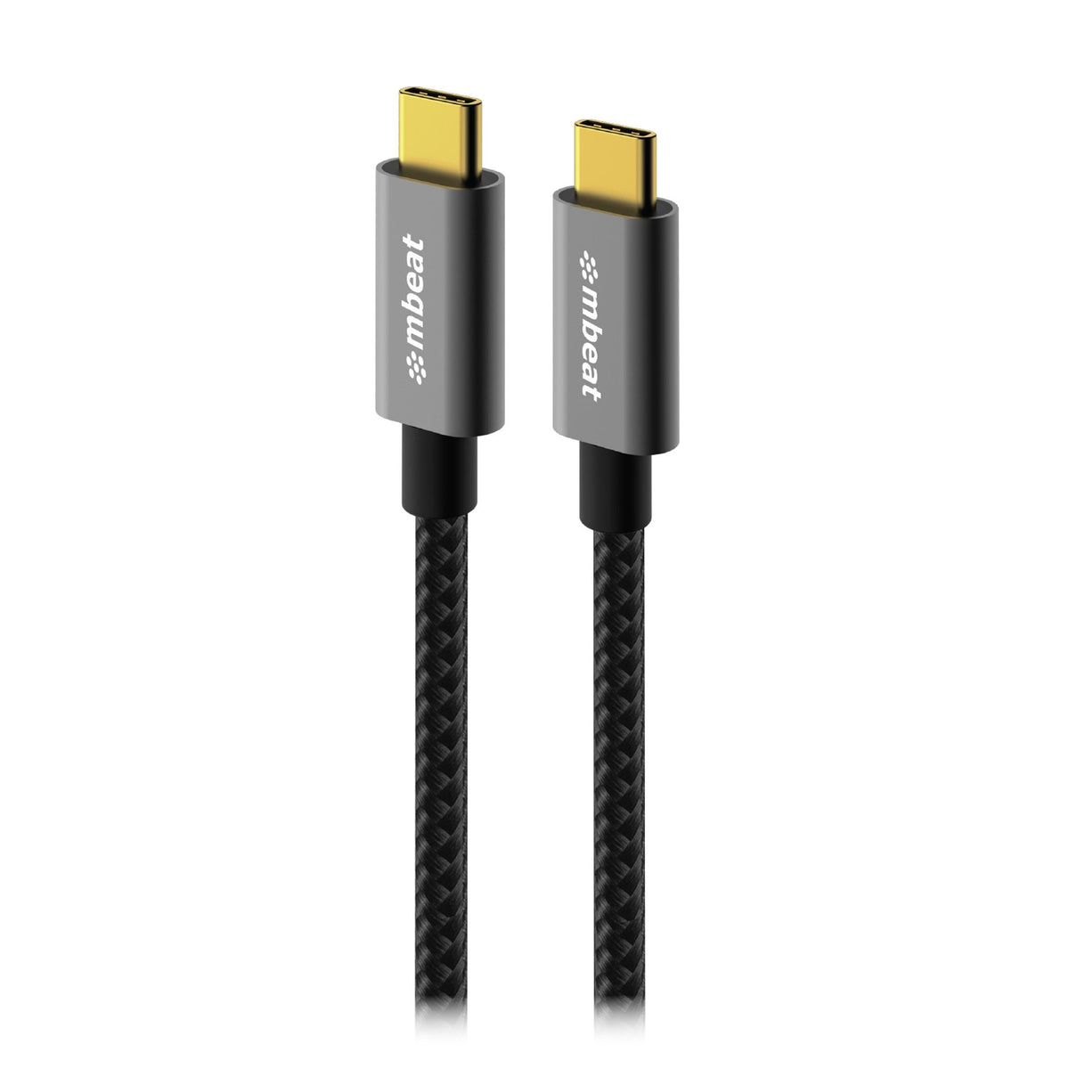 mbeatÂ® Tough Link 1.8m USB 3.2 Gen2 USB-C Cable - Space Grey transfer at speeds up to 10Gbps Video Resolution: Maximum 4K/60Hz