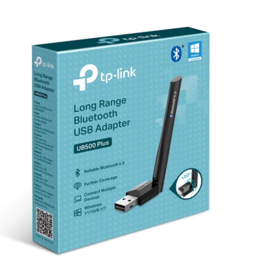 TP-Link Bluetooth 5.3 USB Adapter for PC or Laptop, Long Range Wireless Connectivity, Adjustable & Multi-Directional Antenna,Security &Reliability, Pl