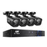 UL-TECH 1080P Security Camera System 4CH DVR with 4 CCTV Square Cameras