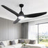 Devanti 64 Inch Ceiling Fan DC Motor w/Light w/Remote - Black