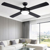 Devanti 52'' Ceiling Fan DC Motor w/Light w/Remote - Black