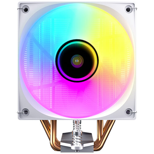 Antec F400 ARGB - White, 120mm ARGB PWM Fan, 4 Copper Heat Pipes, 205W TDP, 600â€“1700RPM, 63CFM Airflow, Intel LGA1851/1700, AMD AM5