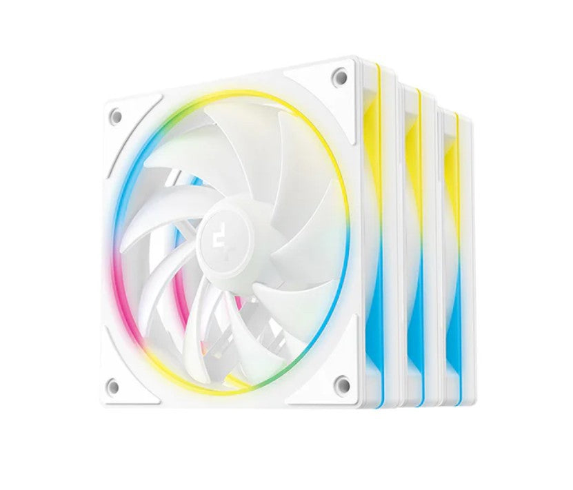 DeepCool FL12 SE WH 3 Pack 120mm Performance ARGB Fans , Hydro Bearing 120Ã—120Ã—25 mm(LÃ—WÃ—H)