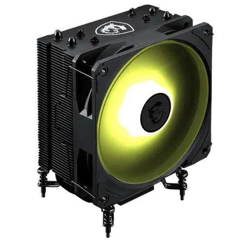 MSI MAG COREFROZR AA13 - Black, CPU Air Cooler, 120mm ARGB Fan, 4Ã— 6mm Heat Pipes, LGA1700/1851, AM4/AM5