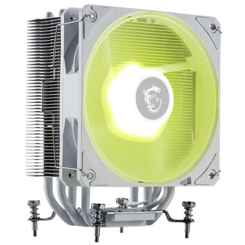 MSI MAG COREFROZR AA13 - Wihite, CPU Air Cooler, 120mm ARGB Fan, 4Ã— 6mm Heat Pipes, LGA1700/1851, AM4/AM5