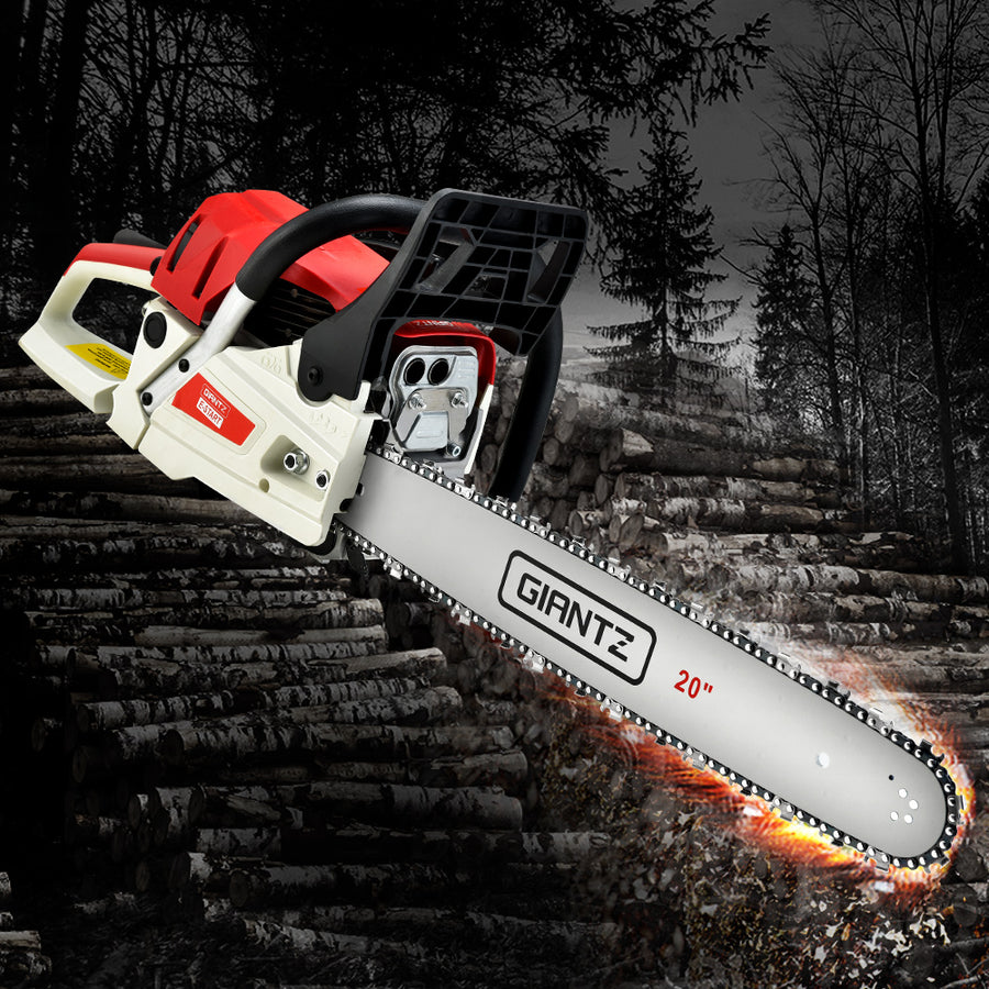 Giantz Chainsaw Petrol 62CC 20" Bar Commercial E-Start Pruning Chain Saw,Giantz Chainsaw Petrol 62CC 20" Bar Commercial 